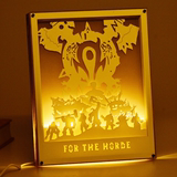床头台灯生日礼物教师节包邮DIY成品3D立体相框光影纸雕灯小夜灯