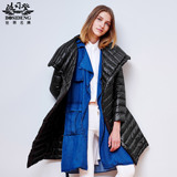 2015新款 波司登 女士时尚气质轻薄大衣中长款羽绒服外套B1501050