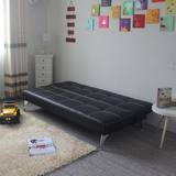 沙发床折叠1.8米皮艺多功能小户型实木单人双人书房沙发1米1.5米