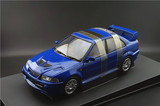 AUTOART 三菱蓝瑟LANCER EVO Lution VI 6代蓝色 1：18汽车模型
