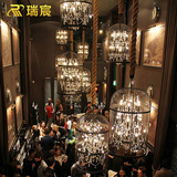 鸟笼灯鸟笼吊灯复古中式铁艺酒吧茶楼服装店楼梯餐厅吊灯创意个性