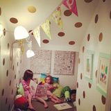 北欧ins童品圆圈简约儿童房寝室几何图形圆点图案环保PVC墙贴纸