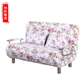 多功能布艺折叠沙发床1.3 1.5米小户型可拆洗单人双人折叠床包邮