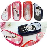 新款韩版Little lady洋娃娃学生笔袋 文具盒 票据包 收纳包化妆包