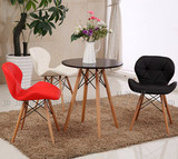 伊姆斯椅子设计师咖啡休闲餐椅PU皮创意电脑椅时尚简约餐椅洽谈椅