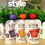 现货  英国代购Ella's Kitchen艾拉厨房1段6个月+ 酸奶吸吸乐90g