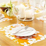 4 pcs orange prevent oil EVA table mats Placemats餐垫