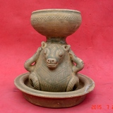 老古董瓷器古玩瓷器收藏西晋青瓷器青瓷小熊油灯古瓷器标本包真