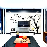 视背景墙壁家装饰品贴画树创意亚克力3d立体墙贴纸自粘房间客厅电