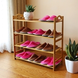 鞋架多层实木防尘宜家客厅现代组装经济型创意简易特价竹子置物架