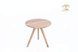北欧日式风格白橡木纯实木家具艺术咖啡桌茶桌小边桌圆桌清漆包邮