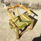 特色手工竹椅子地区民间特色手工艺竹凳子竹编耐用环保竹家具竹凳