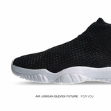 aj11 future glow编织未来高低帮情侣篮球鞋aj男女鞋黑白五折包邮