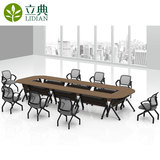 现代简约员工培训桌长条桌子学生课桌椅单双人桌办公会议桌活动桌