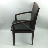 厂家直销02实木会议椅实木办公椅麻将椅公司职员椅电脑椅皮垫椅子
