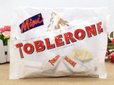 瑞士进口 TOBLERONE 三角奶油白巧克力 情人白色巧克力迷你装200g