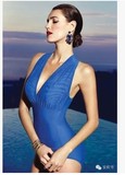专柜正品ES0807安莉芳15新款瑰丽芳影系列连体挂脖性感显瘦泳衣!