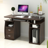 办公桌长120宽55带抽屉书柜台式简约笔记本电脑桌简易学生书桌子