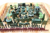 6cm兵人 包邮二战兵人模型套装军事场景沙盘战斗飞机坦克雷达大炮