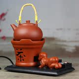 陶瓷燃养生茶炉宜兴紫砂电子热烧茶水壶 复古煮普洱茶具泡茶壶器