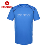 Marmot/土拨鼠男户外速干T恤夏季休闲透气排汗圆领运动短袖60680