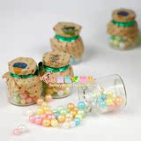 韩国进口零食 许愿瓶糖果 迷你透明玻璃樽/幸运彩球糖 珍珠粒15g