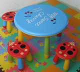 宝宝圆桌儿童桌椅儿童塑料桌椅宜家儿童餐桌幼儿园桌椅