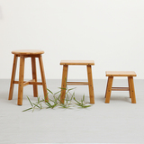 实木小凳子木质换鞋凳创意个性穿鞋凳儿童板凳方凳圆凳木头矮凳子