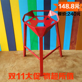 美式铁艺彩色变形金刚椅子个性吧台椅创意高脚凳子休闲简约餐椅子
