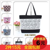 韩版新款时尚女包帆布包女单肩包布包手提大包包学生书包购物包袋