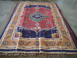 印第安纳瓦霍风格基里姆地毯/kilim花毯/进口手工编织棉毯复古风