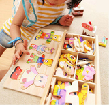 1-2-3岁宝宝积木早教益智玩具木质拼图拼板手抓配对开发智力礼物