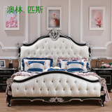 欧式床 法式床 双人床皮床1.8米新古典公主床婚床卧室实木床家具