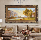 欧美风景画现代客厅装饰画沙发背景墙壁版挂画书房卧室有框艺术画