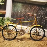 复古 铁皮单车小摆件创意家居软装饰品服装店咖啡厅店铺橱窗道具