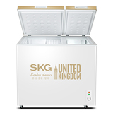 SKG BCD-218/3561冷柜家用冷藏冷冻冰柜双温顶开式双门电冰箱正品
