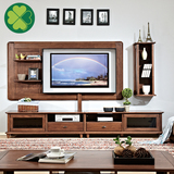 几木朵家具北欧风格全实木电视柜组合简约现代地柜吊柜客厅家具