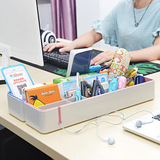 韩国创意塑料分隔桌面收纳架多功能办公用品整理置物架杂物收纳盒