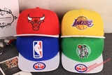爆款NBA帽子篮球帽 平沿帽热火男女湖人火箭科比公牛队棒球帽嘻哈