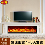 喜之焰2米欧式壁炉装饰柜 美式电视柜定做实木壁炉架电壁炉芯8104