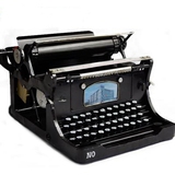 工业新款铁皮摆件咖啡馆酒吧装饰品橱窗道具模型 复古打字机键盘