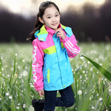 童装2016新款女童春装外套韩版儿童冲锋衣中大童运动夹克上衣 潮