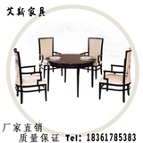 新中式实木餐椅 现代简约仿古高端餐厅椅子样板间会所茶楼家具