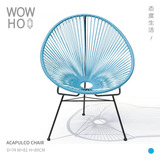 [WOWHOO] Acapulco Lounge Chair出口户外藤椅三脚咖啡厅椅休闲椅