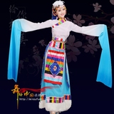 长水袖藏族演出服女大气西藏少数民族舞蹈服装成人广场舞表演服新
