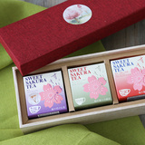 日本进口绿茶中心3味樱花茶礼盒 赠金平糖 圣诞 生日礼物