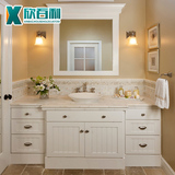 欣百利 成都多种风格材质可选模压实木浴室柜定做 储物浴室柜定制