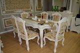 欧式餐桌 田园风格 仿古白色餐桌 小户型餐台 特价简约实木餐桌