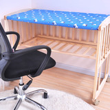无漆bb宝宝床摇篮可变书桌式单层实木无味小型婴儿童中床围