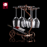 特价铁艺红酒架欧式创意红酒杯架可悬挂时尚葡萄酒架倒挂高脚杯架